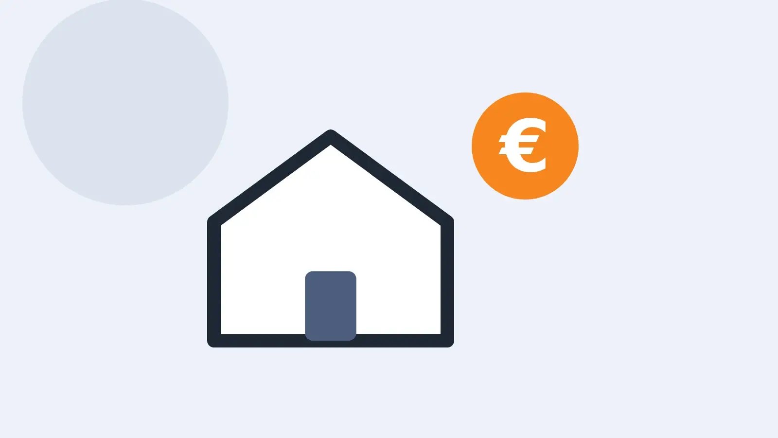 Haus mit Euro-Symbol – Mietschulden als Vermieter eintreiben